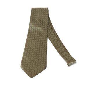 Jaques Fath Men’s Gold Tan Silk Blend Necktie Made in Italy 56 x 3 New